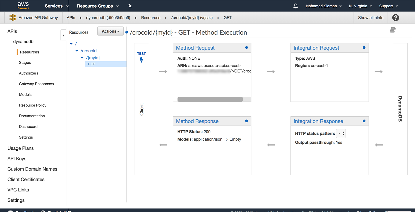 How to create a simple API with AWS using AWS API Gateway, DynamoDB